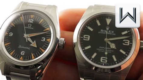 omega railmaster trilogy vs rolex explorer|Rolex vs omega railmaster.